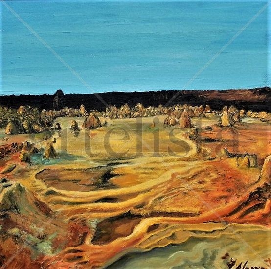 DESIERTO DE AZUFRE Oil Canvas Landscaping