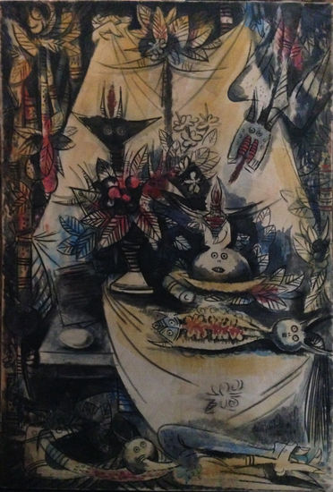 Ofrendas Mixed media Textile Still Life Paintings