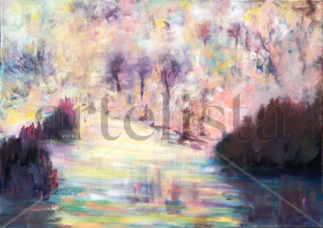 S/t Acrylic Canvas Landscaping