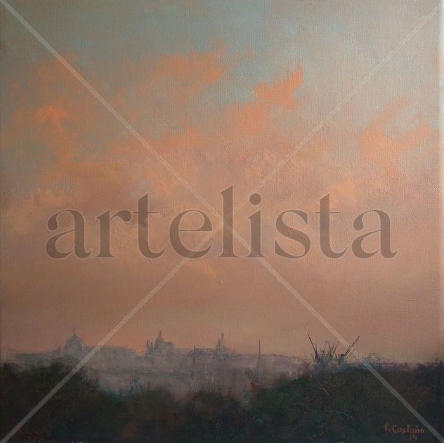 Atardecer sobre Madrid