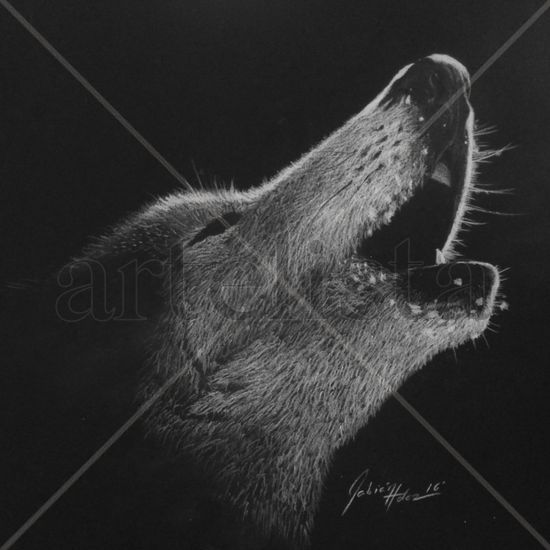 Wolf Calling Pencil