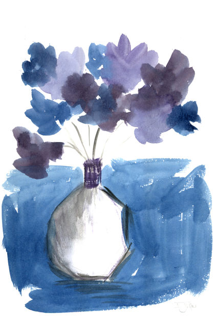 Blue flower