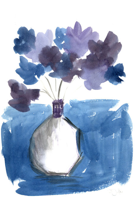 Blue flower