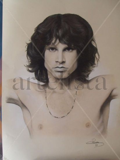 Jim Morrison Técnica Mixta