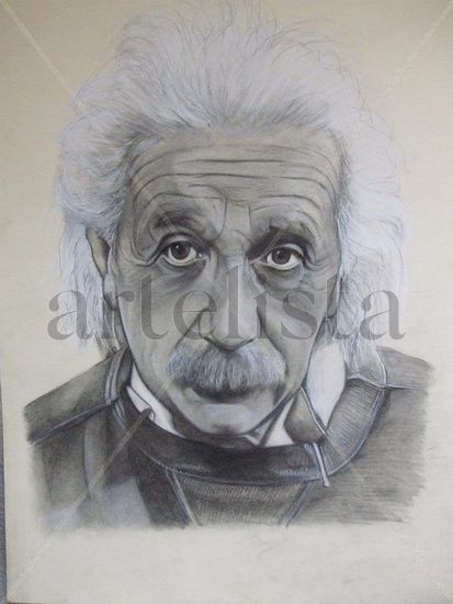 Albert Einstein Técnica Mixta