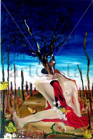 Árbol de la vida Oil Canvas Figure Painting