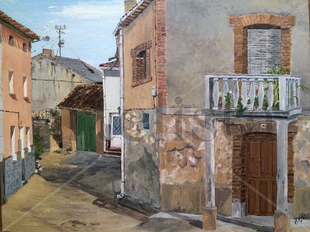 Zuzones, pueblo de Burgos Oil Canvas Landscaping