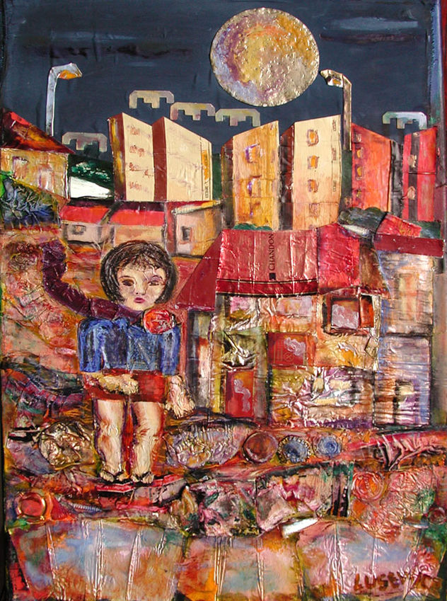 niña con bufanda y ojotas