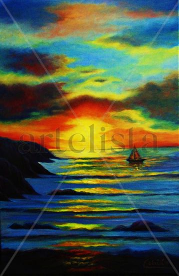 Atardeceres Oil Canvas Landscaping