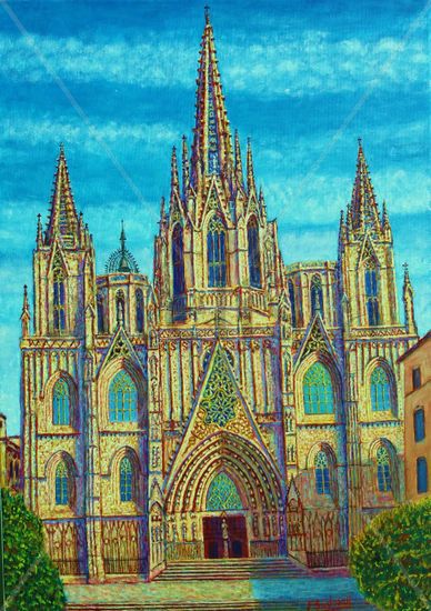 Catedral de Barcelona Oil Canvas Others