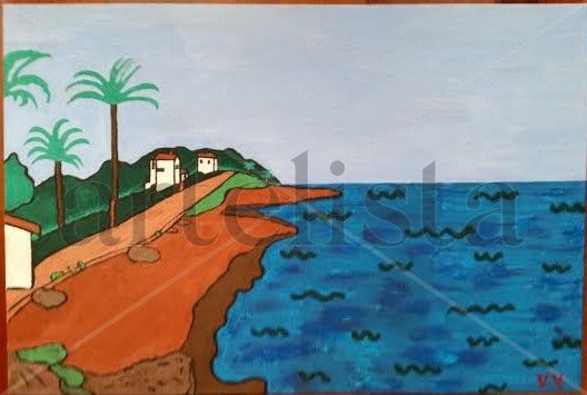 Denia Mixed media Canvas Landscaping