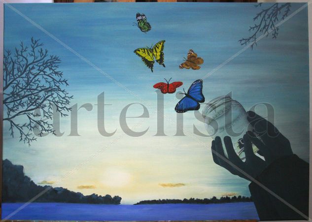 ¡Libertad! Oil Canvas Landscaping