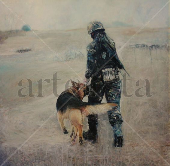 compañeros Oil Canvas Animals