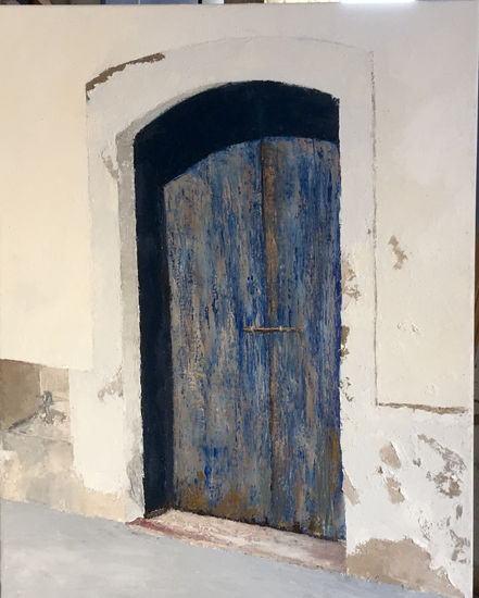 Puerta azul "dalt Vila" Oil Panel Others