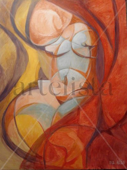 Eros Acrylic Canvas Nude Paintings