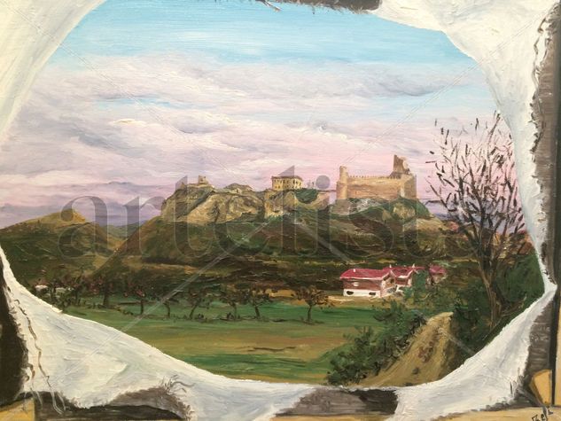 a través del lienzo ( Frias´-Burgos) Oil Canvas Landscaping