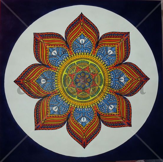 Mandala 1mt x 1mt Acrílico Tabla Figura