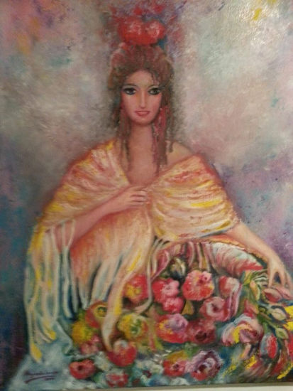 Gitana Oil Canvas Figure Painting