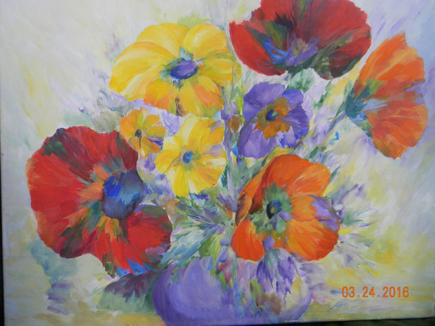 florero azul