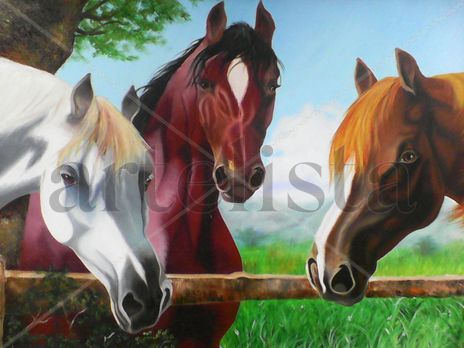 Caballos en potrero