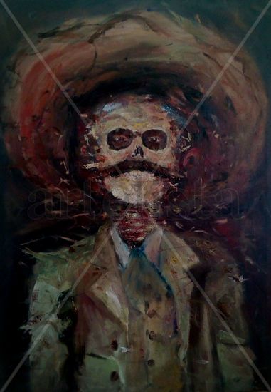 Zapata vive Oil Canvas Figure Painting