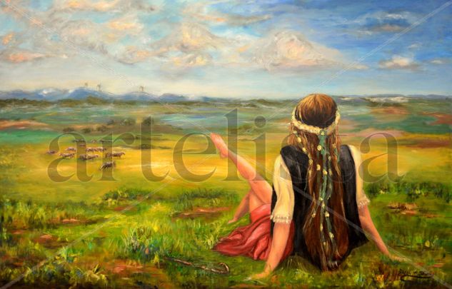 La Galatea Oil Canvas Landscaping