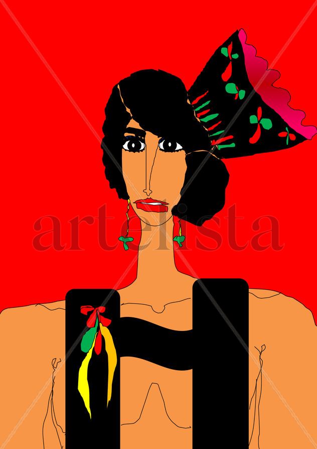 Mujer coqueta