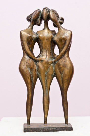 Three friends Bronze Figurative