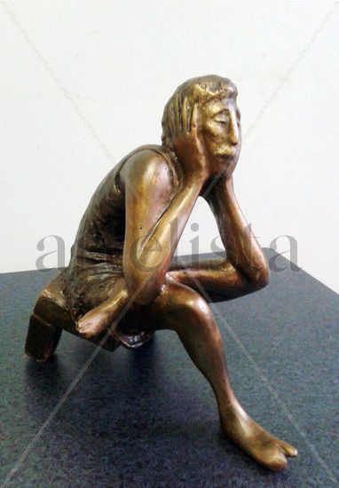 Meditation. Bronze Figurative