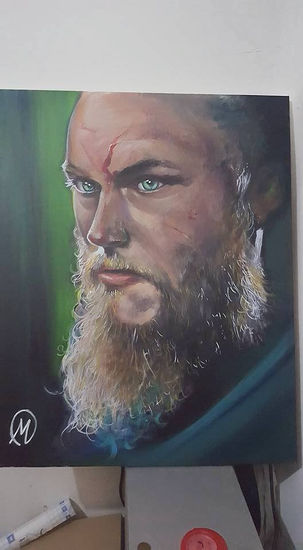 ragnar lothbrok Acrylic Canvas Portrait