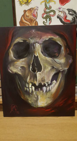 MUERTE/SKULL Acrílico Lienzo Retrato