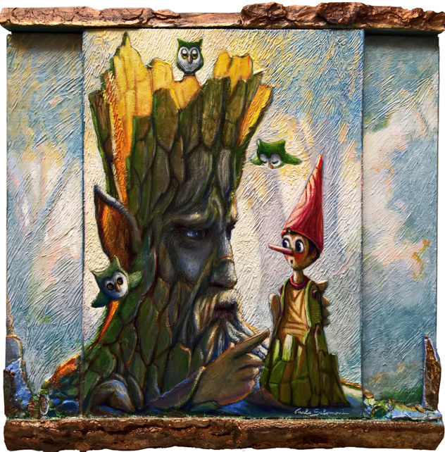 PINOCHO, EL ÁRBOL QUE HABLA Y LOS BÚJEROS MINÚSCULOS- ( enmarcado )