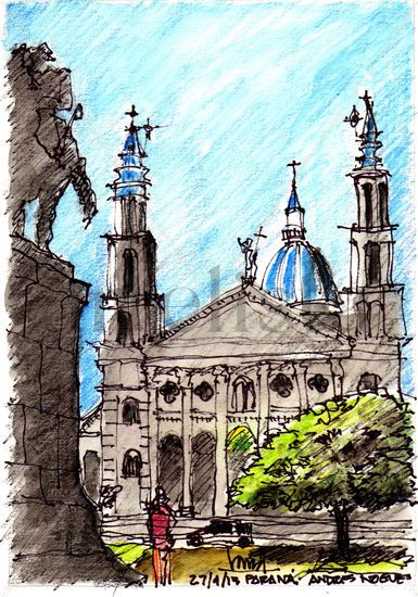 Catedral de Paraná-Argentina Mixed Media