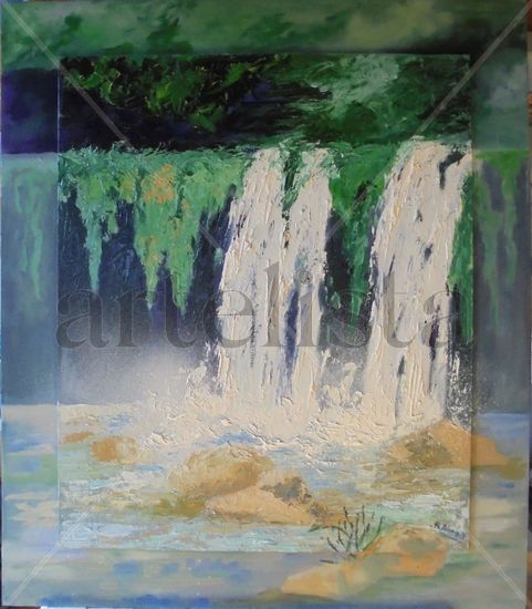 Cascada Oil Canvas Landscaping