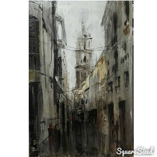 Donde nace la Catedral cada mañana Acrylic Panel Landscaping