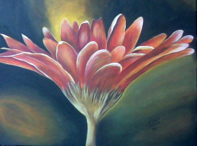 SIMPLESA Oil Panel Floral Painting