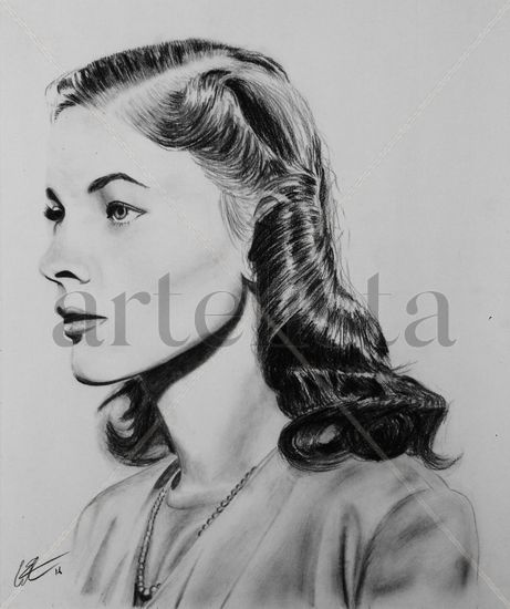 Lauren Bacall Carboncillo