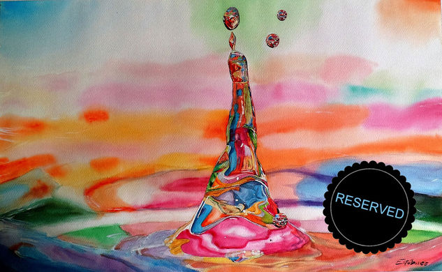 Gota de agua multicolor nº 2 Watercolour Paper Others