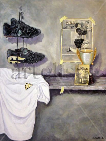 HOMENAJE AL ALBACETE BALOMPIE   (Solo reproducciones) Acrylic Canvas Sports