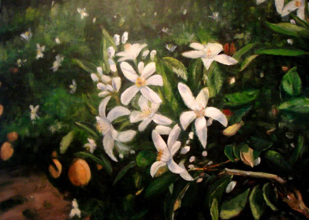 Abril Acrylic Panel Floral Painting