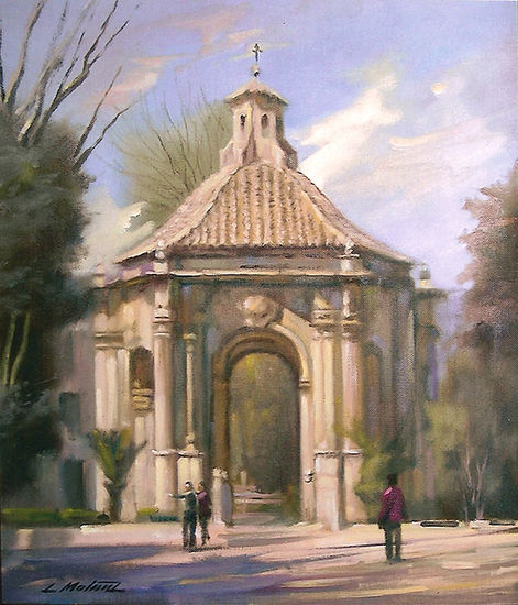 Templete de Caravaca Oil Panel Landscaping