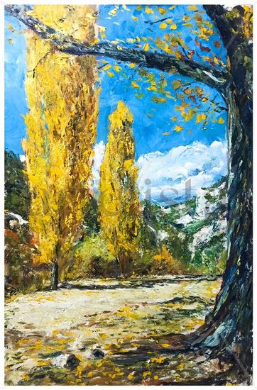 Arroyo del as Vaquerizas Oil Canvas Landscaping