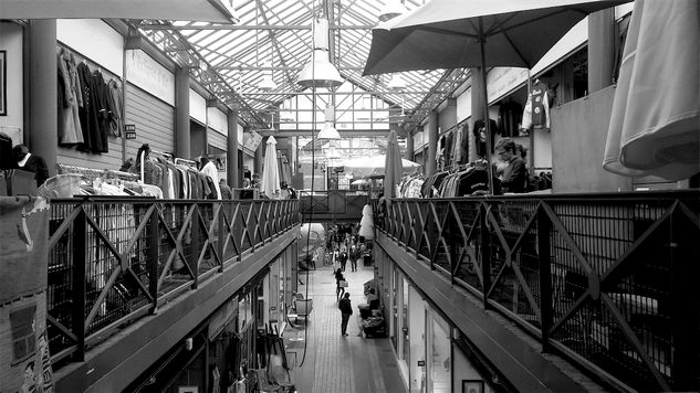 un vieille marché Arquitectura e interiorismo Blanco y Negro (Digital)