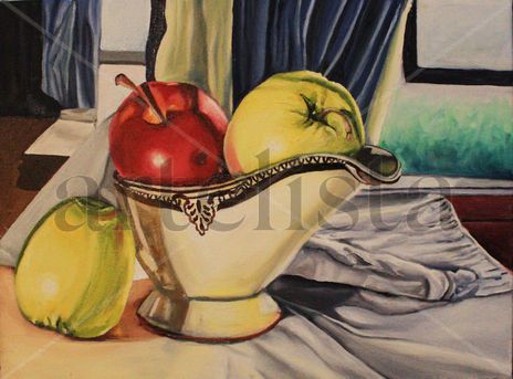 Manzanas con Vasija