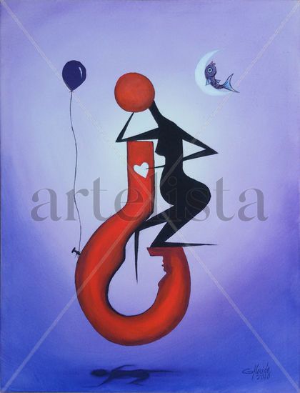 NOSTALGIA Acrylic Canvas Figure Painting