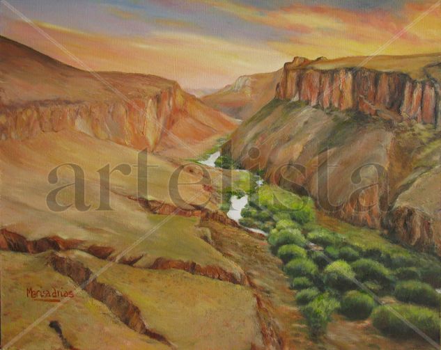 Cañadón Rio Pinturas Oil Canvas Landscaping