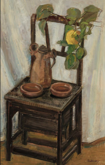 Silla con membrillos Oil Canvas Still Life Paintings