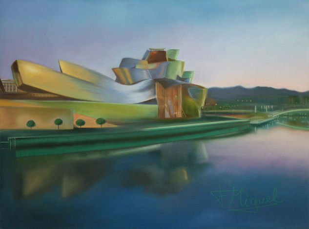 Amanecer en Bilbao Pastel Paper Landscaping