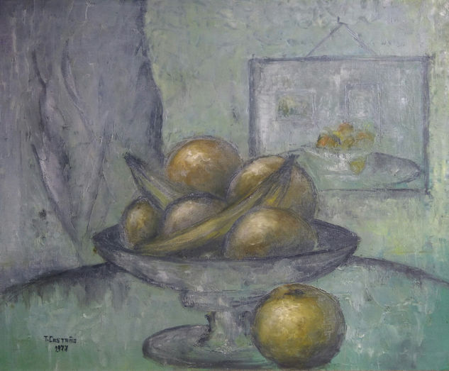 Fuente de fruta Oil Canvas Still Life Paintings