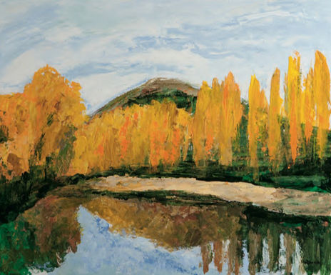 Árboles con reflejo